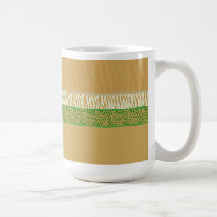 Caneca De Café Impressão de peles de animais selvagens Ouros