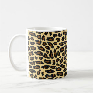 Caneca De Café Impressão de peles de leopardo