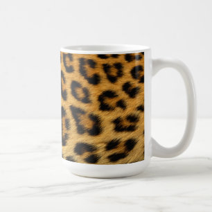 Caneca De Café Impressão de peles de leopardo