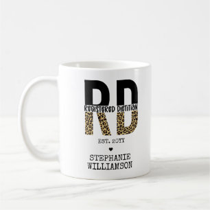Caneca De Café Impressão de Queijos Dietitianos de RD Registrado