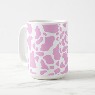 Caneca De Café Impressão de Vaca Rosa