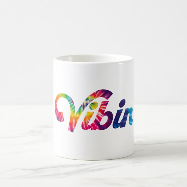 Caneca De Café Impressão de Vibe de Verão (Centro)
