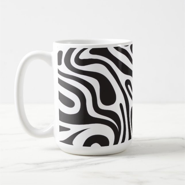 Caneca De Café Impressão de Zebra (Esquerda)