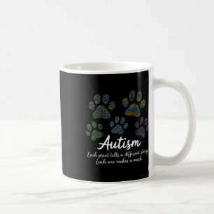Caneca De Café Impressão digital Autismo Consciência Mês Pet Love