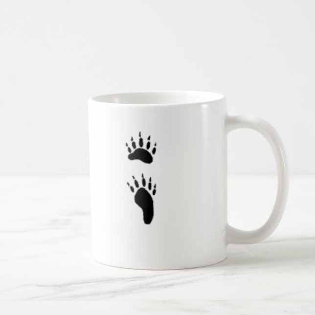 Caneca De Café impressão do urso preto (Direita)