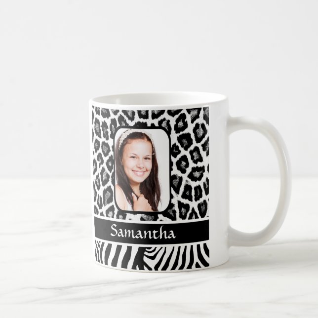 Caneca De Café Impressão em branco e preto (Direita)