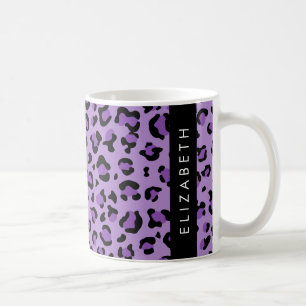 Caneca De Café Impressão Leopardo, Manchas, Leopardo Roxo, Seu No