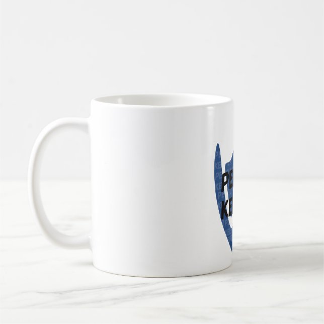 Caneca De Café Impressão Pé do Guardião de Pinguins (Esquerda)