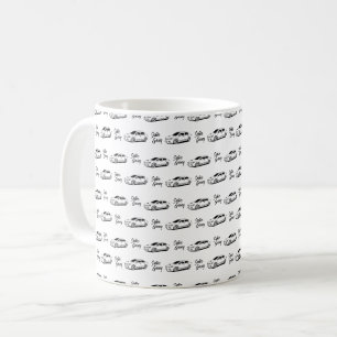 Caneca De Café Impressão preto de Gangue Subie