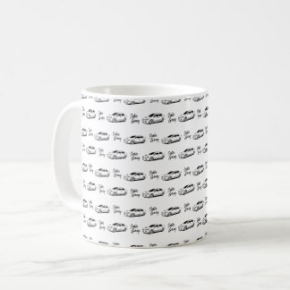 Caneca De Café Impressão preto de Gangue Subie