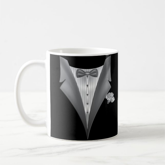 Caneca De Café Impressão preto Tuxedo Novelty (Esquerda)