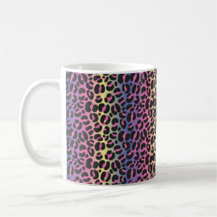 Caneca De Café Impressão Rainbow Lepard
