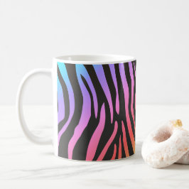 Caneca De Café impressão zebra colorida