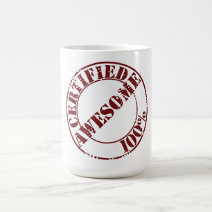 Caneca de café impressionante certificada