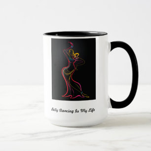 Caneca de café impressionante da dança de barrig