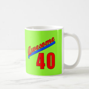Caneca De Café Impressionante em 40 anos de aniversário de 40