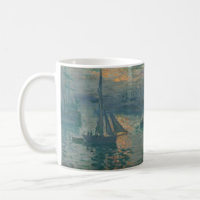 Caneca De Café Impressionante Marinho Monet Sunrise (Esquerda)