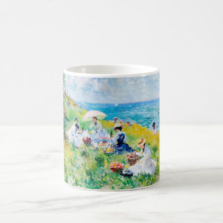 Caneca De Café Impressionist Seaside Picnic – People by the Ocean