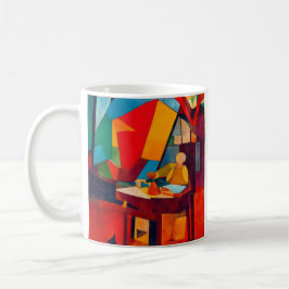 Caneca De Café Impressionista Moderno Estúdio de Artista