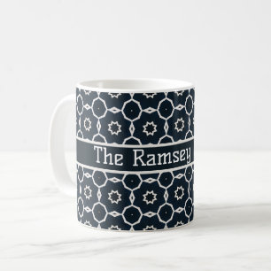 Caneca De Café Impresso geométrico personalizado