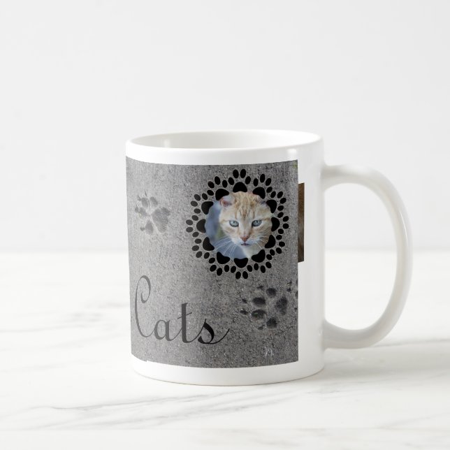Caneca De Café Impressões e foto da pata (Direita)