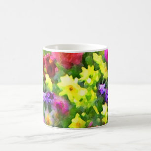 Caneca De Café Impressões Florais