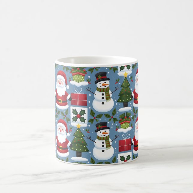 Caneca De Café Impressões Nostalgic de Padrão de Natal (Centro)