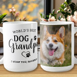 Caneca De Café Imprimir Foto Personalizada Pet Do Vovô Do Cão<br><div class="desc">O melhor vovô de cachorro do mundo... Surpreenda seu Avô de Cachorro favorito neste Dia de os pais, Natal ou seu aniversário com esta super fofinha caneca personalizada. Personalize esta caneca do avô com a foto favorita do seu cachorro, e o nome. presente de excelente do cão. COPYRIGHT © 2022...</div>