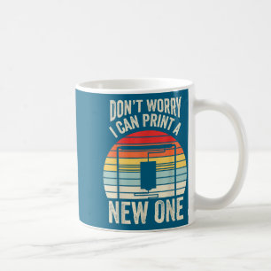 Caneca De Café Imprimir Retro 3d Impressora Pode