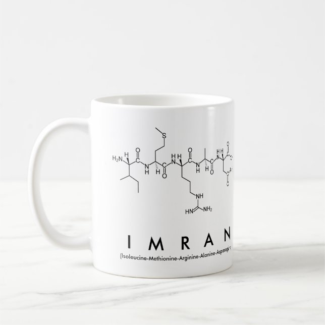 Caneca De Café Imran peptide name mug (Esquerda)