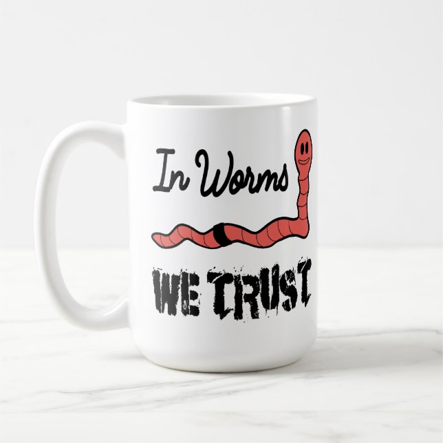 Caneca De Café In Worms We Trust (Esquerda)