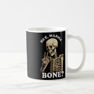 Caneca De Café Inadequado Halloween Para Homens Esqueleto De Mulh