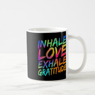Caneca De Café Inalar Amor Exalar Gratidão Yoga Meditação Espirit