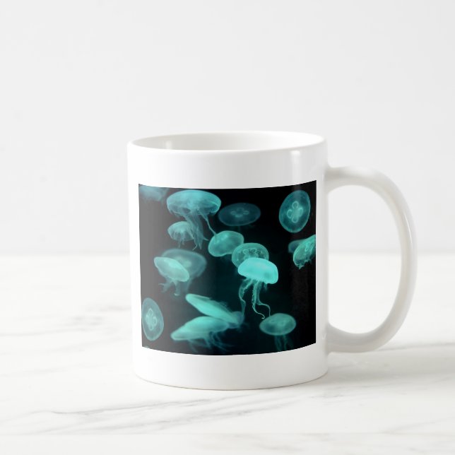Caneca De Café incandescência das medusas (Direita)