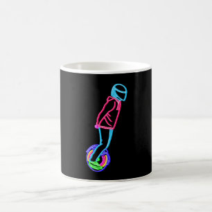 Caneca De Café Inclinação do Cheio Unicycle elétrico Neon EUC