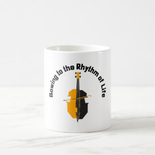 Caneca De Café Inclinando-se ao Ritmo da Vida Cello