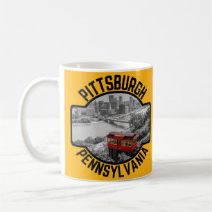 Caneca De Café Incline Skyline City da Pensilvânia Pittsburgh