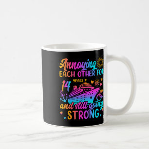 Caneca De Café Incomodando um ao Outro por 14 Anos de Aniversário