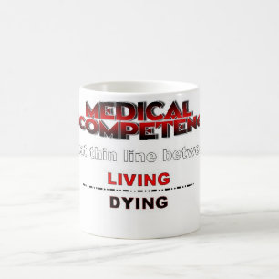 CANECA DE CAFÉ INCOMPETÊNCIA MÉDICA
