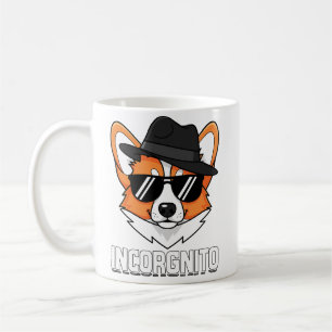 Caneca De Café Incorgnito Stealthy Corgi in Shades