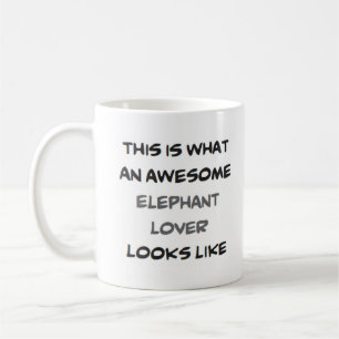 Caneca De Café incrível amante de elefantes