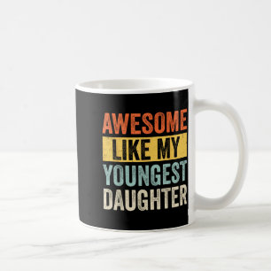 Caneca De Café Incrível Como Minha Filha Mais Nova Pai Engraçado