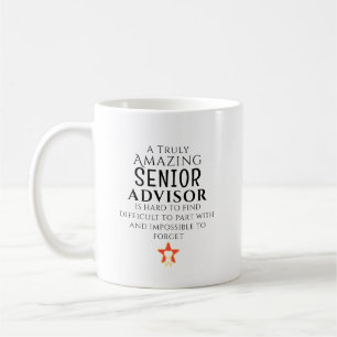 Caneca De Café Incrível Conselheiro Sênior Difícil de Encontrar P