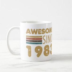 Caneca De Café Incrível desde 1983 aniversário de 40 anos