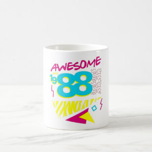 Caneca De Café Incrível Desde 1988 Aniversário Retro dos Anos 80
