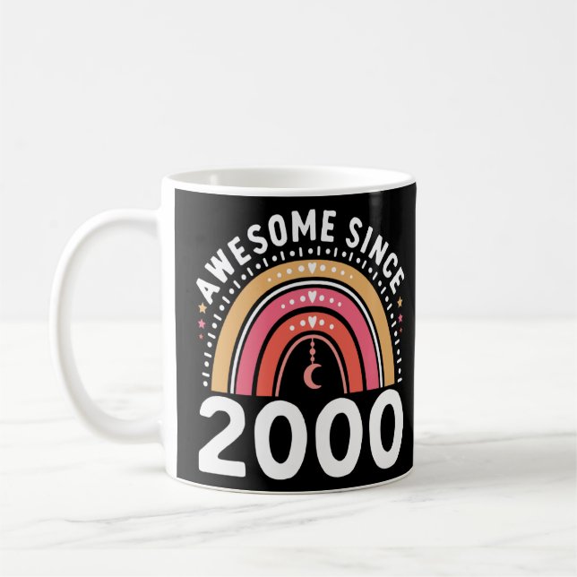 Caneca De Café Incrível desde 2000 23 mulheres de aniversário 1 (Esquerda)