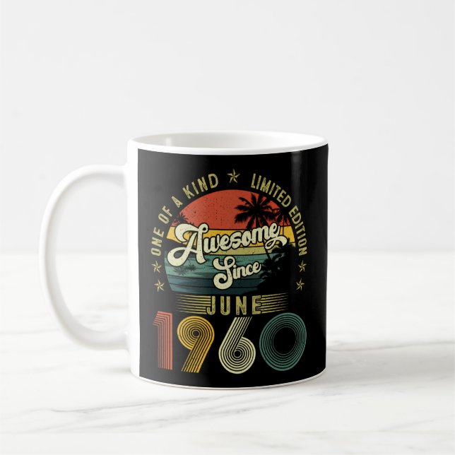 Caneca De Café Incrível Desde Junho De 1960 63 63Rd (Esquerda)