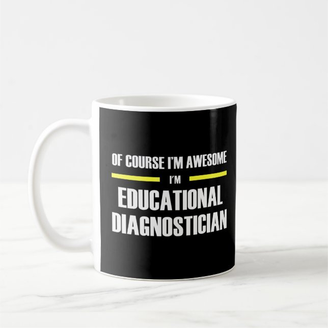 Caneca De Café Incrível Diagnóstico Educacional (Esquerda)
