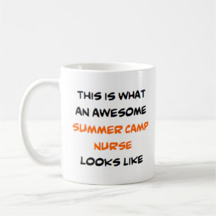Caneca De Café incrível enfermeira de acampamento de verão