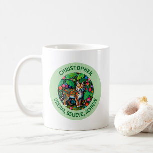 Caneca De Café Incrível Fada Lince Bobcat Animal